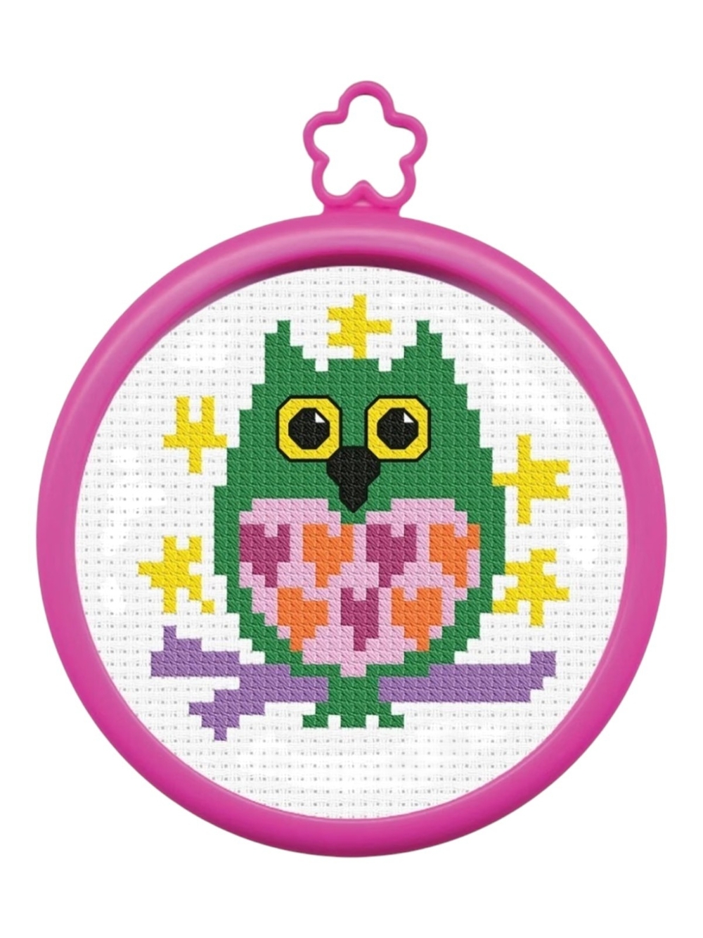 First Cross Stitch Kit Owl Cross Stitch Hoop Kit New